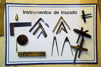 Construcción de una embarcación: Instrumentos de trazado, Museo