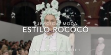 Ejercicio moda rococó