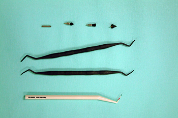 Juego de sonda y curetas para implantes