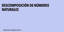 DESCOMPOSICIÓN DE NÚMEROS NATURALES