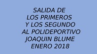 JOAQUÍN BLUME 1º Y 2º. CEIP PINOCHO 2017/18