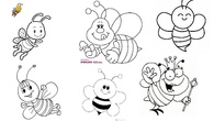 Dibujos abejas