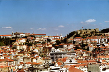 Lisboa vista desde el mirador de San Pedro de Alcántara, Portuga