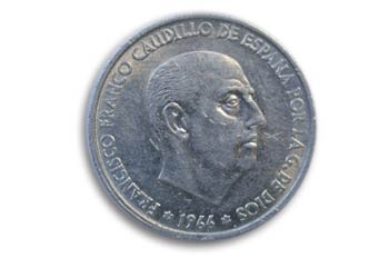 Céntimos,  Franco, Cara