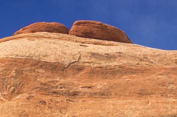 Detalle de una montaña rocosa