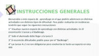INSTRUCCIONES GENERALES Y DE TAREAS