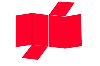 Desarrollo de una prisma tetragonal