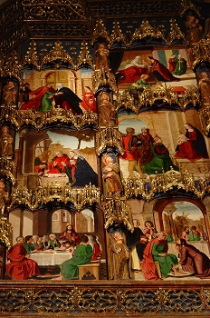 Detalle del Retablo Mayor Colegiata de Bolea, Huesca