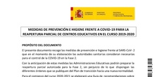 Medidas de prevención e higiene frente al covid-19