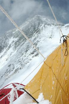Tienda de campo 3 con vista al Everest