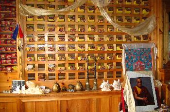 Libros de oración en el monasterio de Phortse
