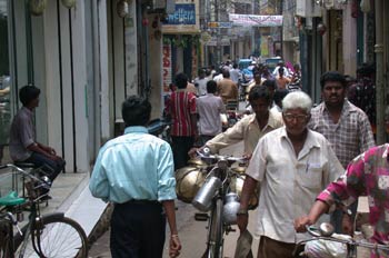 Vida cotidiana en una ciudad