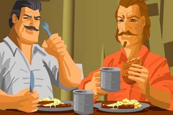 Alrededor de la Luna: Almuerzo