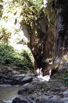 Caverna en un barranco