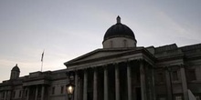 National Gallery anocheciendo, Londres