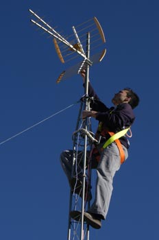 Fijación de la antena