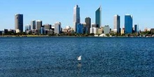 Vista general de Perth, Australia