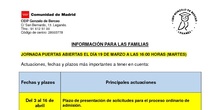 FECHAS PROCESO DE ADMISIÓN