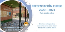 Presentación Escolar Curso 2020-2021_Final_CEIP FDLR_Las Rozas