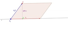 27_distancias 2.1 d(P,r) altura paralelogramo