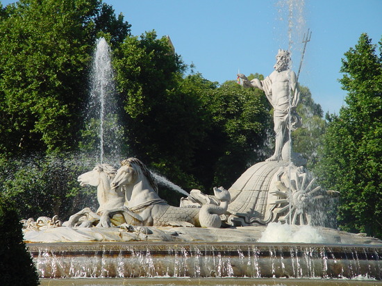 Fuente de Neptuno en Madrid