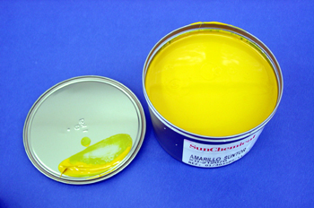 Bote tinta offset amarillo