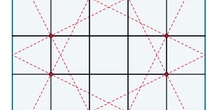 División de un cuadrado en 5x5 subcuadrados