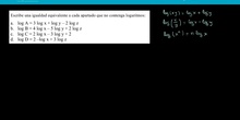 Ejercicio propiedades de los logaritmos 2