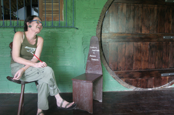 Retrato de Badida Campos, artista de Olinda, Pernambuco, Brasil