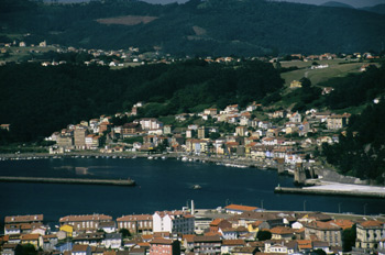 Vista general de San Esteban de Pravia, Principado de Asturias