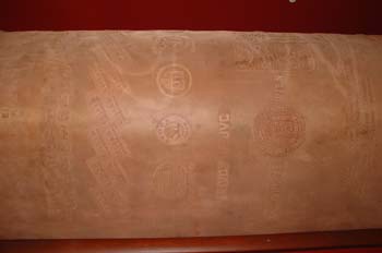 Detalle de cilindro grabado