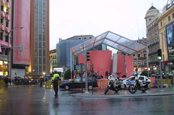 Escenario de música montado con motivo de la Boda Real