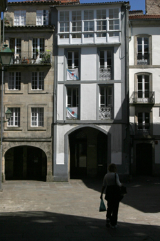Calle de Santiago de Compostela, La Coruña, Galicia