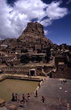 Vista de Thulla, Yemen