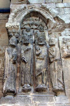 Esculturas de la fachada de la Iglesia de San Miguel, Estella, N