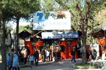 Entrada al Zoo en la Casa de Campo, Madrid
