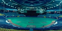 Interior del Estadio Olímpico de Montreal, Canadá