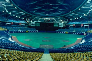 Interior del Estadio Olímpico de Montreal, Canadá