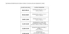 Materias pendientes de otros cursos