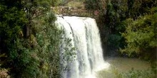 Catarata cercana a Hikurangi, vista desde arriba, Nueva Zelanda