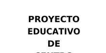 Proyecto Educativo del CEIP Cristóbal Colón