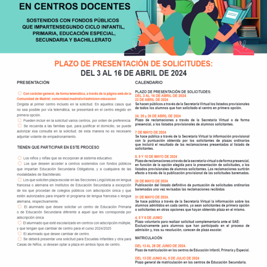 Cartel Admision Ayto