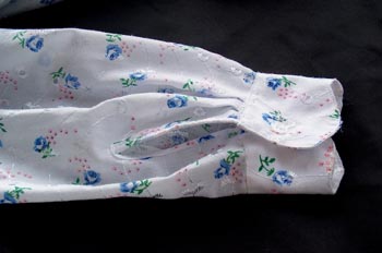 Puño camisero con forma de ondas