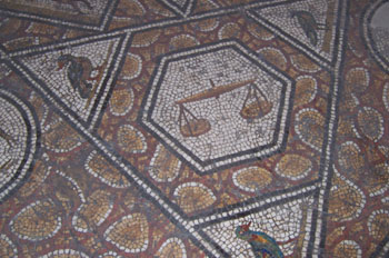 Detalle de mosaico, Museo del Bardo, Túnez