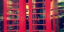 Telephone boxes in London