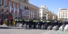 Homenaje a las fuerzas de seguridad en la Puerta del Sol, Madrid