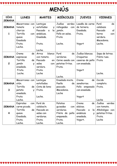 MENÚ 
