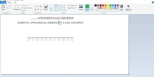 TUTORIAL SOBRE APROXIMAR A LAS CENTENAS