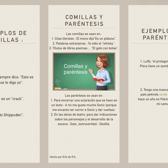 PARÉNTESIS Y COMILLAS