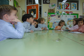 Niños en el aula